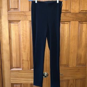 Zara, Black Ribbed Pants, Size M, NWT